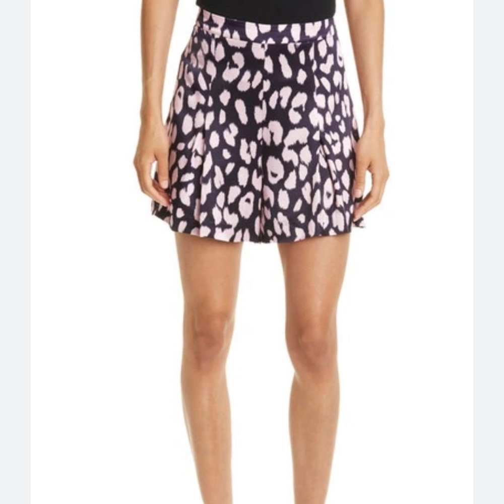 Milly Lyra Jungle Leopard Crepe Shorts